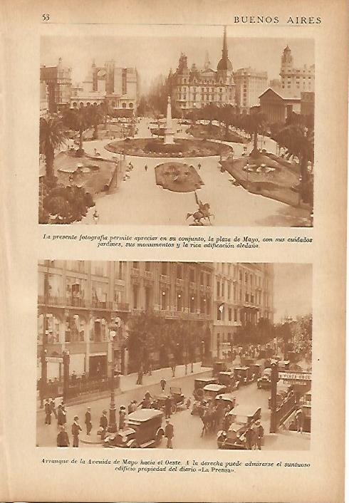LAMINA 5526: Plaza y Avenida de Mayo