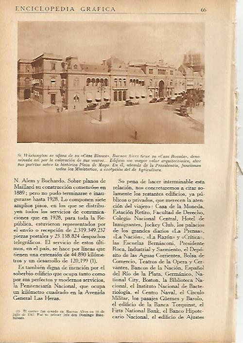 LAMINA 5532: Casa Rosada en Buenos Aires