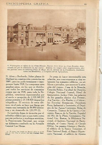 LAMINA 5532: Casa Rosada en Buenos Aires