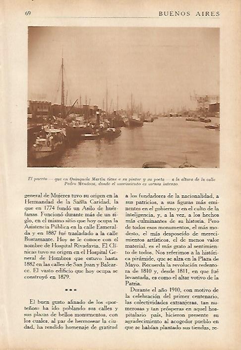 LAMINA 5534: Puerto de Buenos Aires