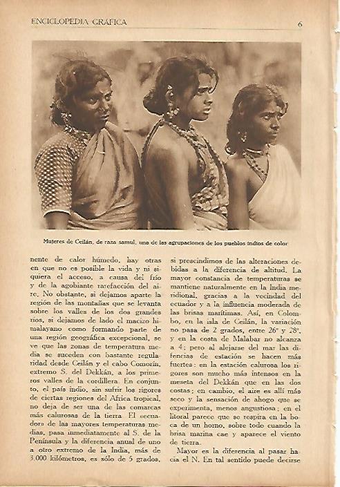 LAMINA 5538: Mujeres de Sri Lanka
