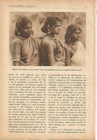 LAMINA 5538: Mujeres de Sri Lanka