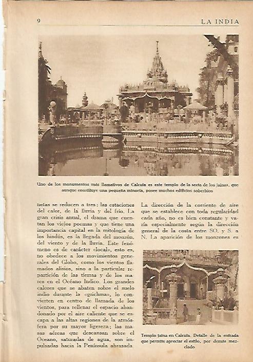 LAMINA 5540: Templo de Calcuta