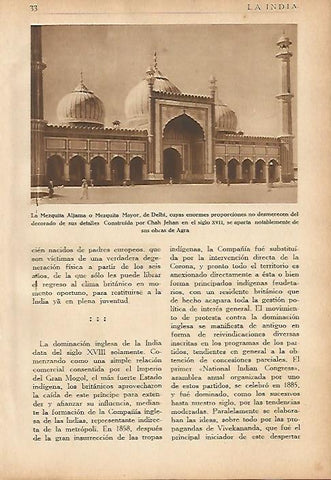 LAMINA 5552: Mezquita Mayor de Delhi