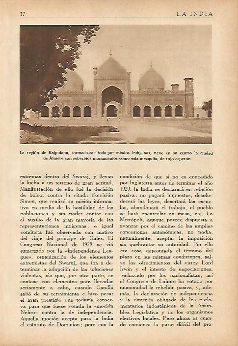 LAMINA 5554: Mezquita de Ajmere