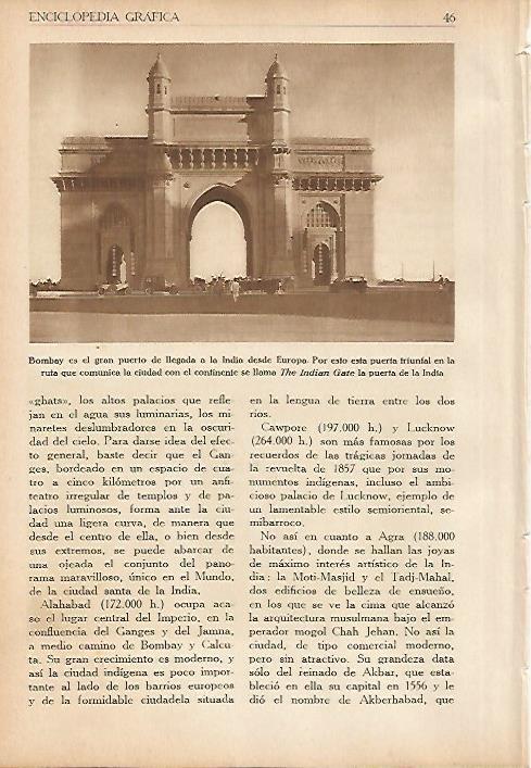 LAMINA 5558: Puerta en Bombay
