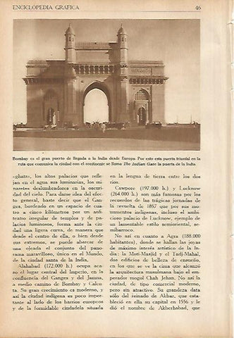 LAMINA 5558: Puerta en Bombay