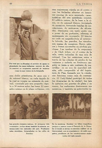 LAMINA 5560: Habitantes de Bombay