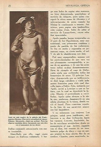 LAMINA 5578: Hermes por Rubens
