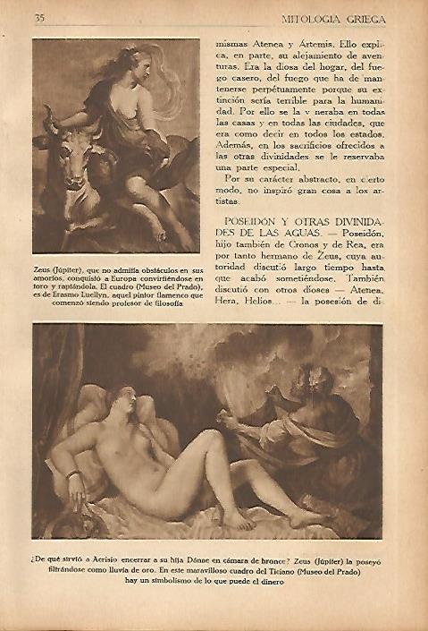 LAMINA 5585: Zeus y Europa por Luellyn
