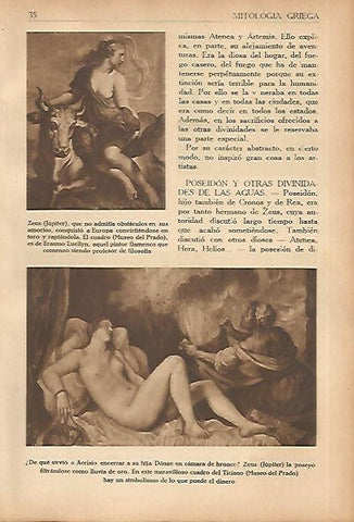 LAMINA 5585: Zeus y Europa por Luellyn
