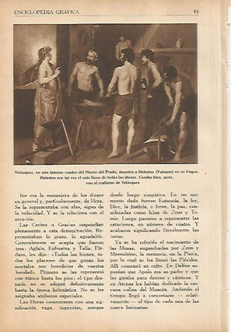 LAMINA 5589: La fragua de Vulcano por Velazquez