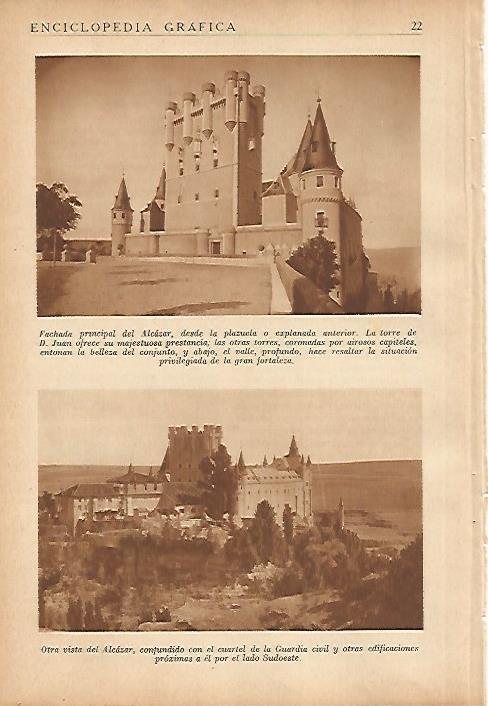 LAMINA 5610: Vistas del Alcazar de Segovia