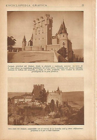 LAMINA 5610: Vistas del Alcazar de Segovia