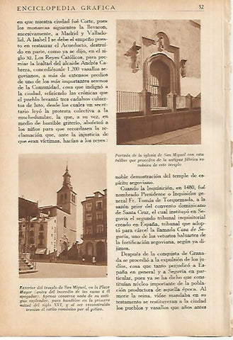 LAMINA 5615: Iglesia de San Miguel en la Plaza Mayor 