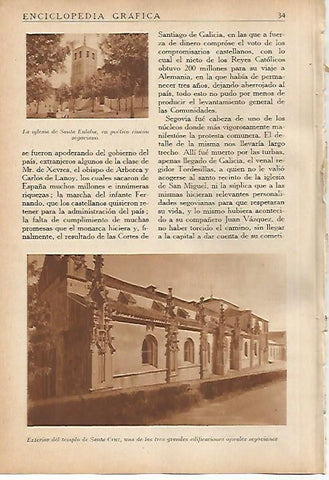 LAMINA 5616: Iglesia de Santa Eulalia y Templo de Santa Cruz