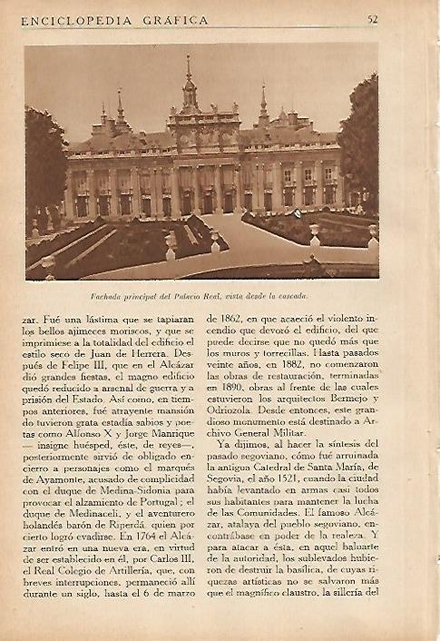 LAMINA 5625: Palacio Real de La Granja