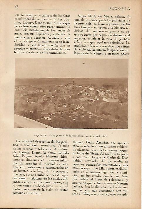 LAMINA 5633: Vista de Sepulveda
