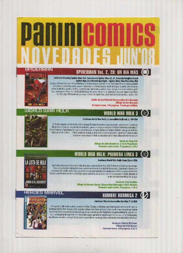 NOVEDADES PANINI COMICS: Junio 2008