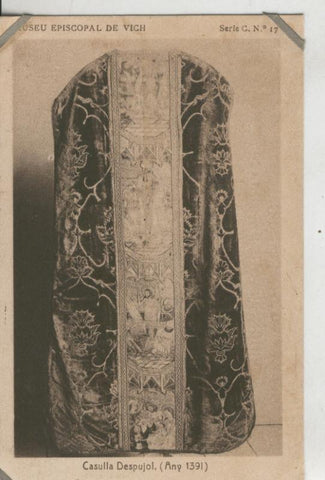 Postal 010205: Vich: museu episcopal:  casulla despujol