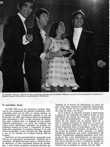 LAMINA 4846: Masiel Eurofestival 1968 Arcusa y de la Calva