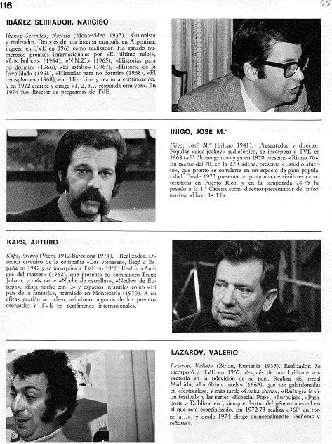 LAMINA 4870: Narciso Ibañez Serrador Jose  Iñigo Arturo Kaps Valerio Lazarov