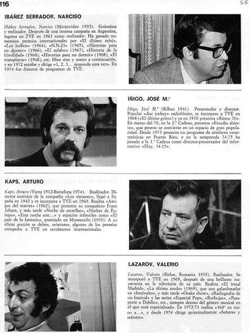 LAMINA 4870: Narciso Ibañez Serrador Jose  Iñigo Arturo Kaps Valerio Lazarov