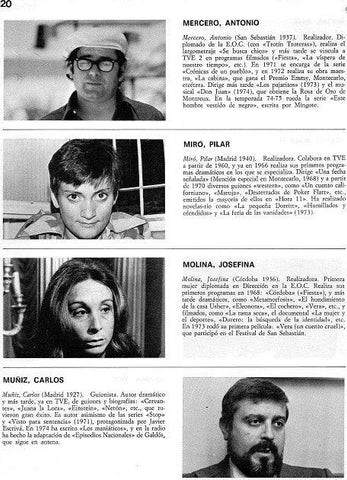 LAMINA 4872: Antonio Mercero Pilar MiroJosefina Molina Carlos Muñiz