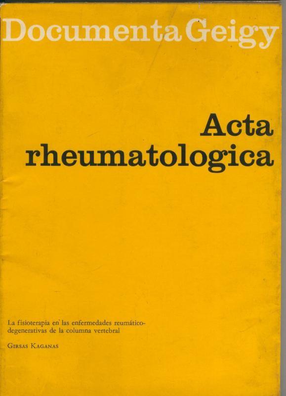 Acta rheumatologica