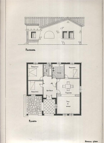 Planos modernos de Villas y Chalets modelo numero 12
