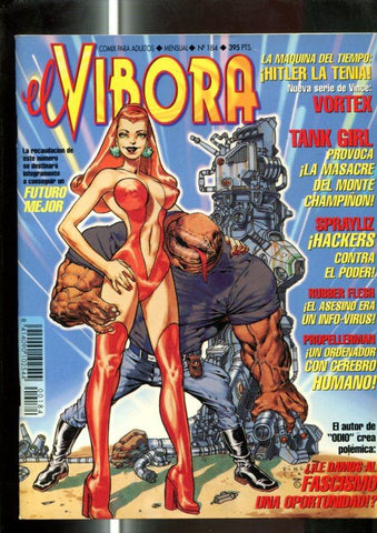 El Vibora revista numero 184: Tank Girl, Vortex, Rubber Flesh, Sprayliz, etc