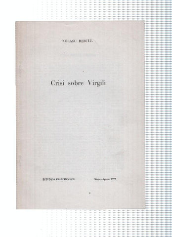 Crisi sobre Virgili: trabajo sobre el poeta Virgili