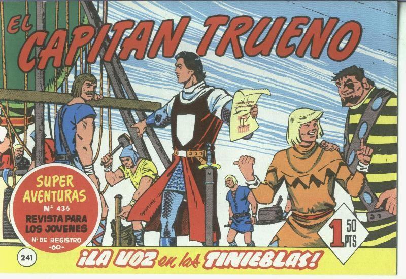 El Capitan trueno facsimil numero 241: La voz en las tinieblas