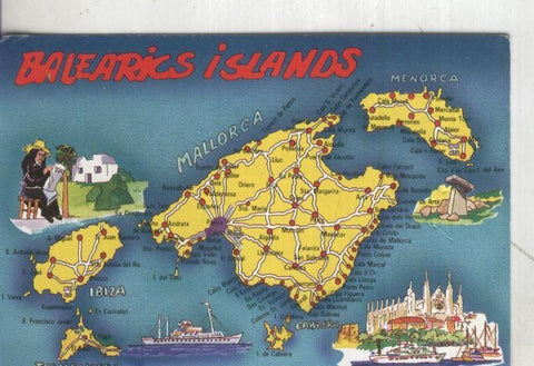 Postal 4407 : Islas baleares: Plano
