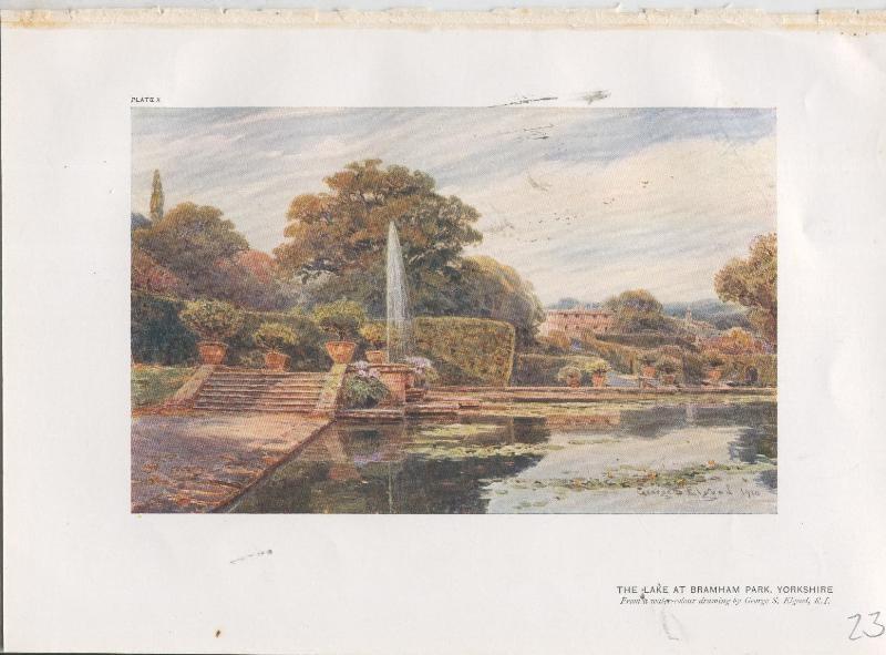 Jardines ingleses lamina 23: The Lake at Bramham Park, Yorkshire
