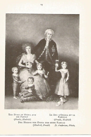 Lamina 684: GOYA. El Duque de Osuna y su familia