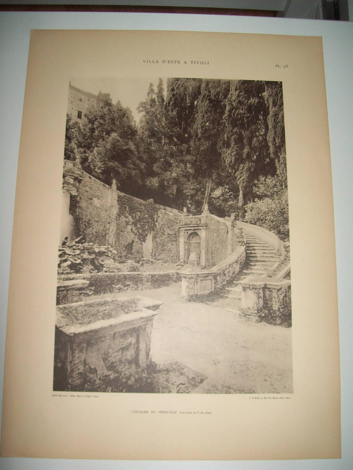 Lamina 1176: VILLA DESTE (TIVOLI). LESCALIER EN HEMICYCLE