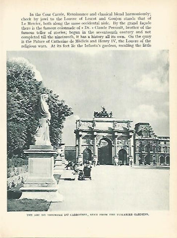 LAMINA 1745: PARIS. Arco del Triunfo del Carrusel