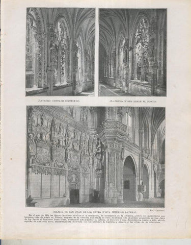 Historia de España lamina 066: Iglesia de San Juan de los Reyes (Toledo)