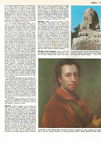 LAMINA MONITOR 0356: ESFINGE DE MENFIS. AUTORRETRATO DE MENGS