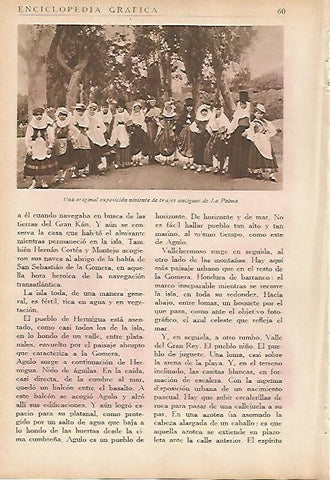 LAMINA 5465: Trajes antiguos en Las Palmas