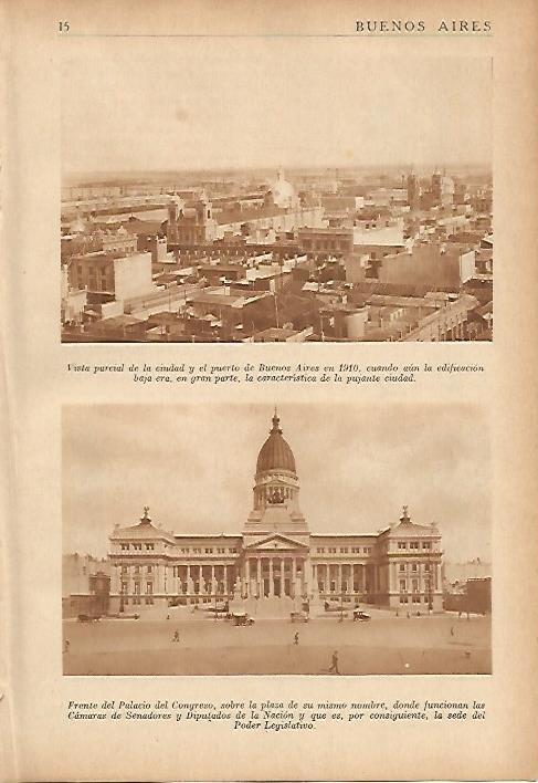 LAMINA 5507: Vista parcial de Buenos Aires en 1910