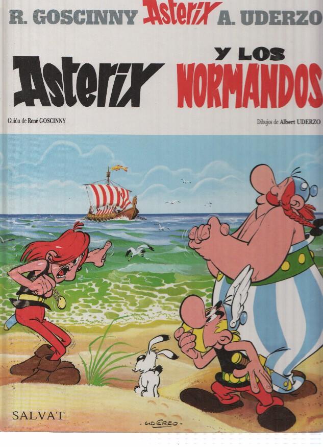 Asterix Salvat, Numero 09: ASTERIX Y LOS NORMANDOS (1a Edicion, SALVAT, 1999)