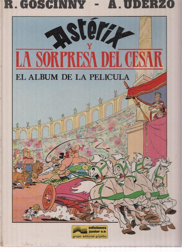 ASTERIX Y LA SORPRESA DEL CESAR - El Album de la Pelicula (Ediciones Junior/Grijalbo 1986)