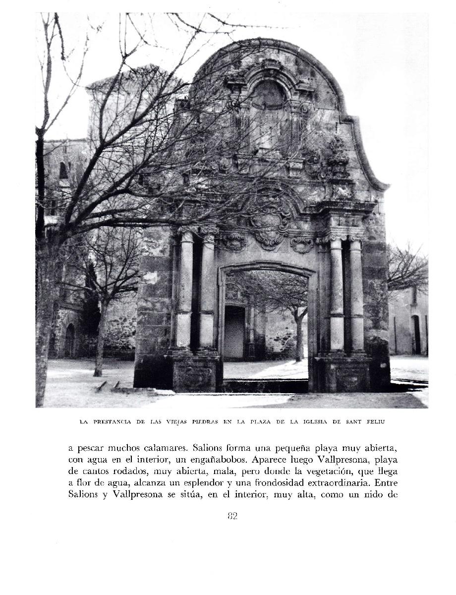 LAMINA 5673: Plaza de la iglesia de Sant Feliu
