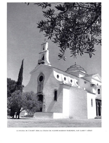 LAMINA 5682: Iglesia S Agaro barroco maritimo