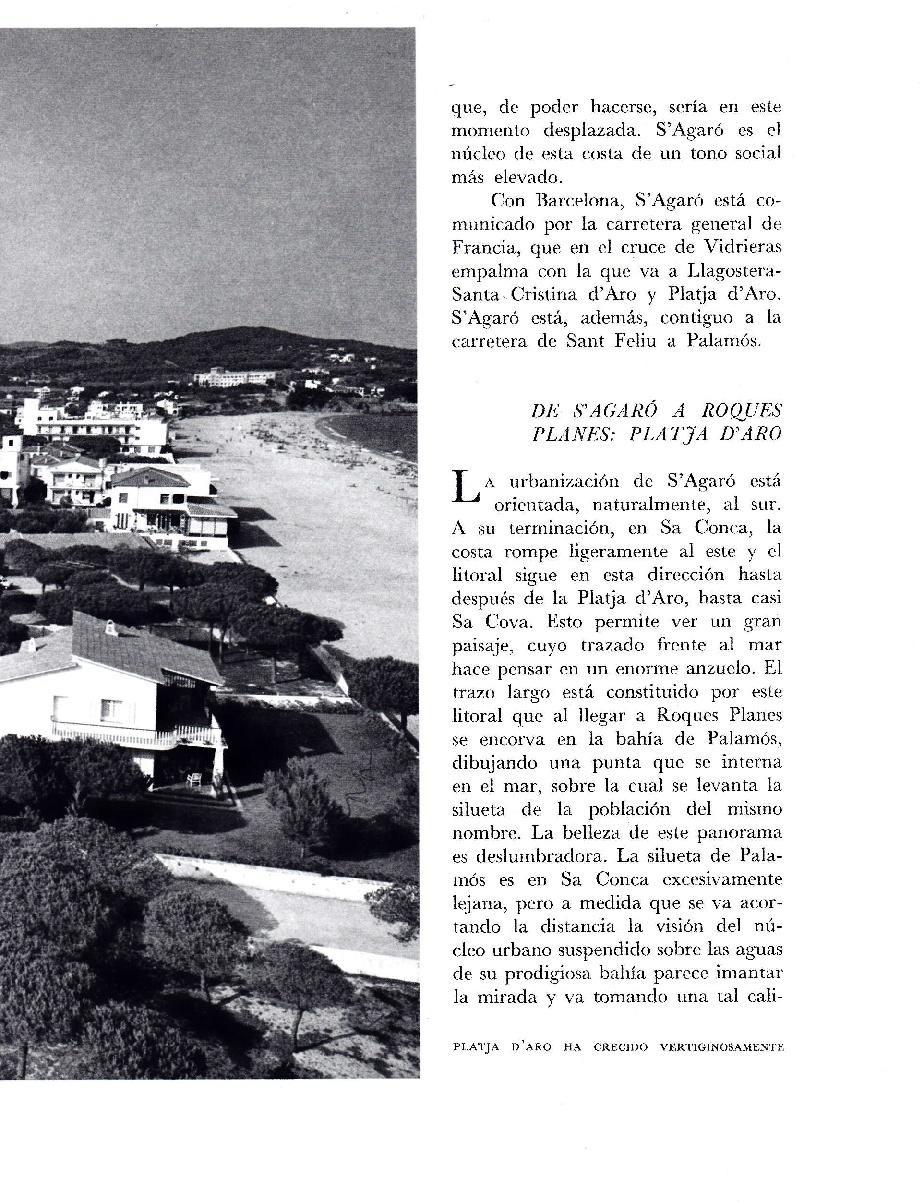 LAMINA 5687: Platja d Aro ha crecido vertiginosamente