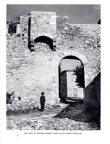 LAMINA 5794: Sant Marti de Ampurias restos de las murallas
