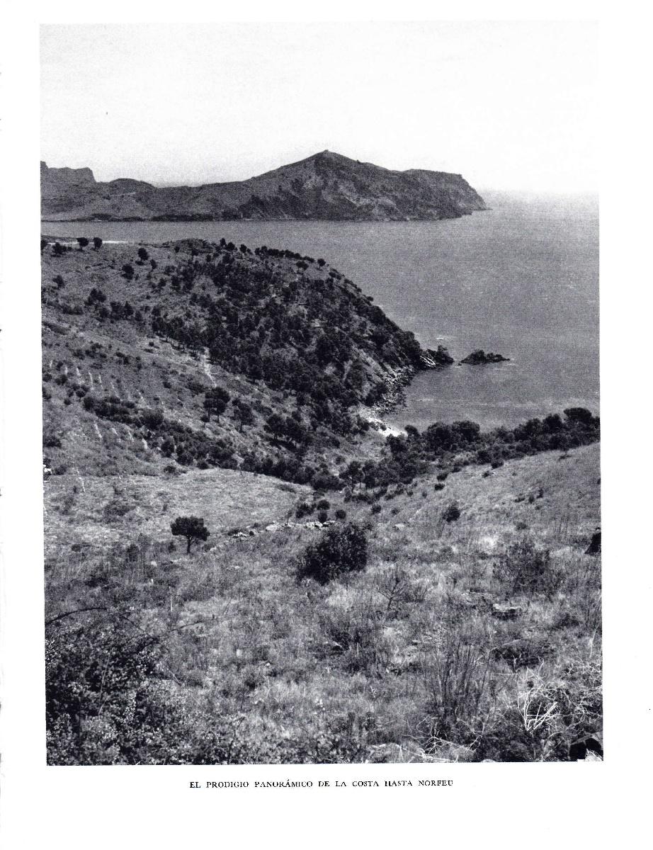 LAMINA 5815: Panoramica de la costa hasta cabo Norfeu