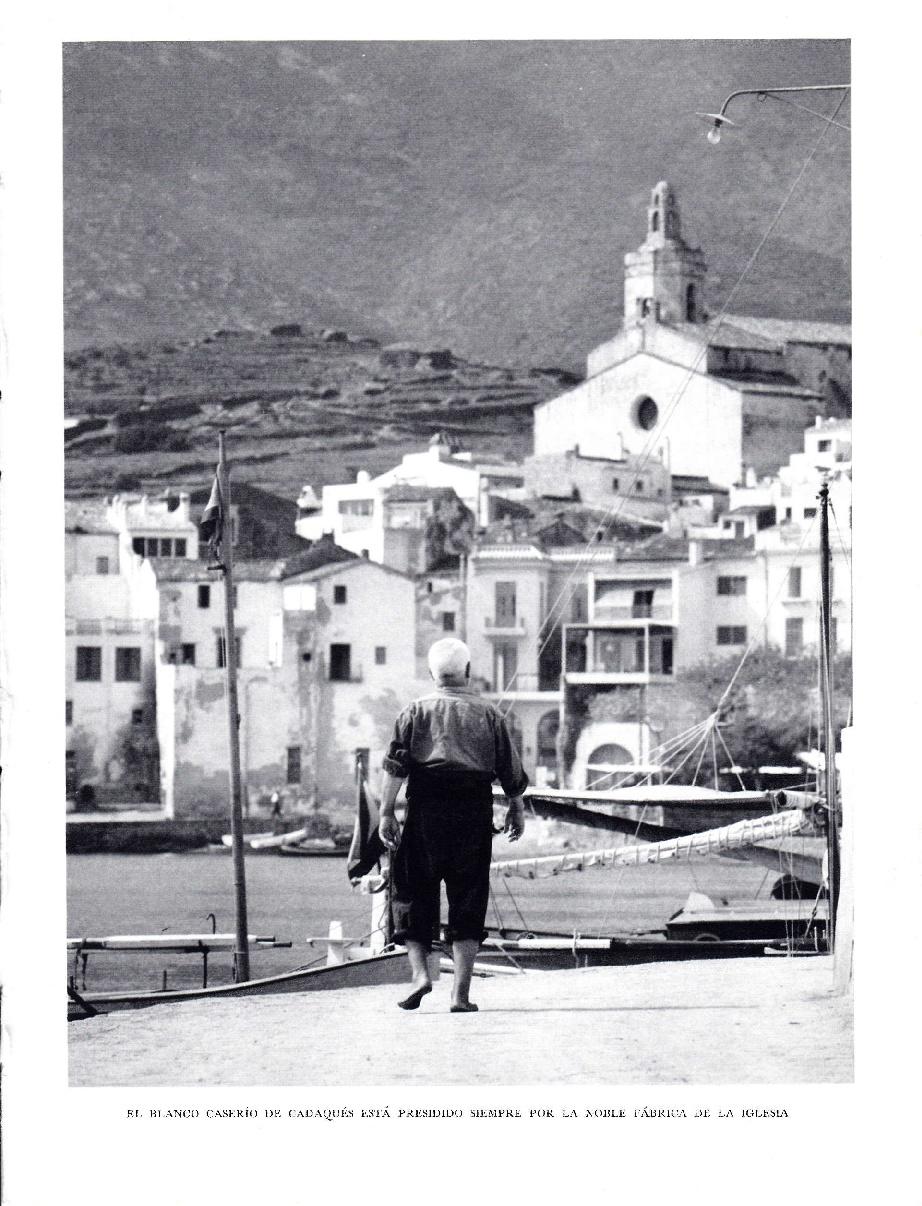 LAMINA 5825: Cadaques casa y su iglesia